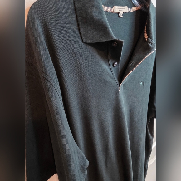 Burberry London XL Men's Dark Green Polo Shirt - Picture 4 of 6